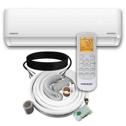 Pioneer® Multi Zone 24,000 BTU Diamante Ultra Indoor Section Ductless Mini-Split Wi-Fi Inverter++ Air Conditioner Heat Pump 230V